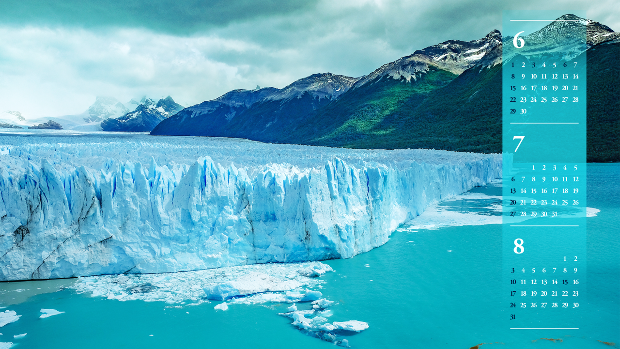 09 페리토 모레노 빙하 B - 2025년7월 노트북배경화면