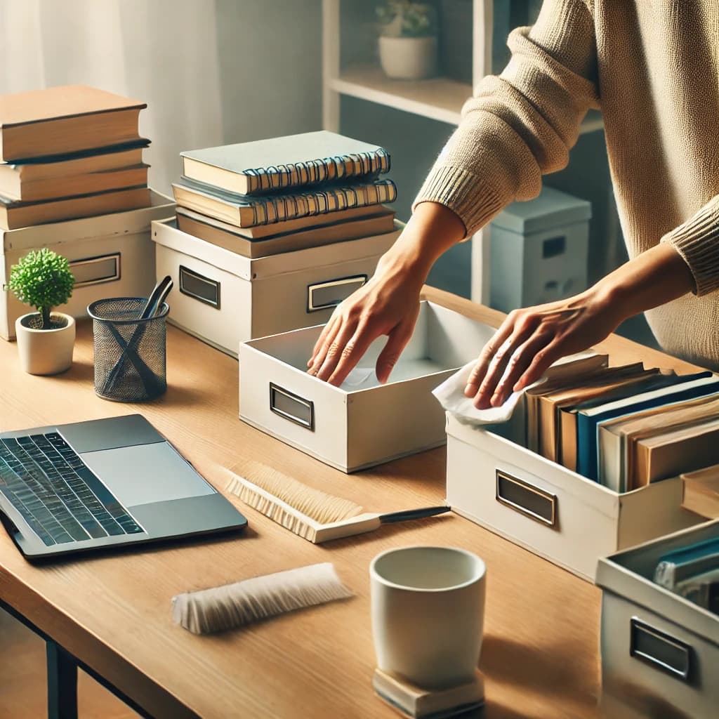 미니멀한 책상 정리 꿀팁 업무 능력 향상의 시작!