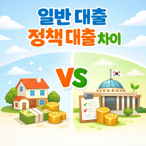 일반 대출 정책 대출 차이 썸네일