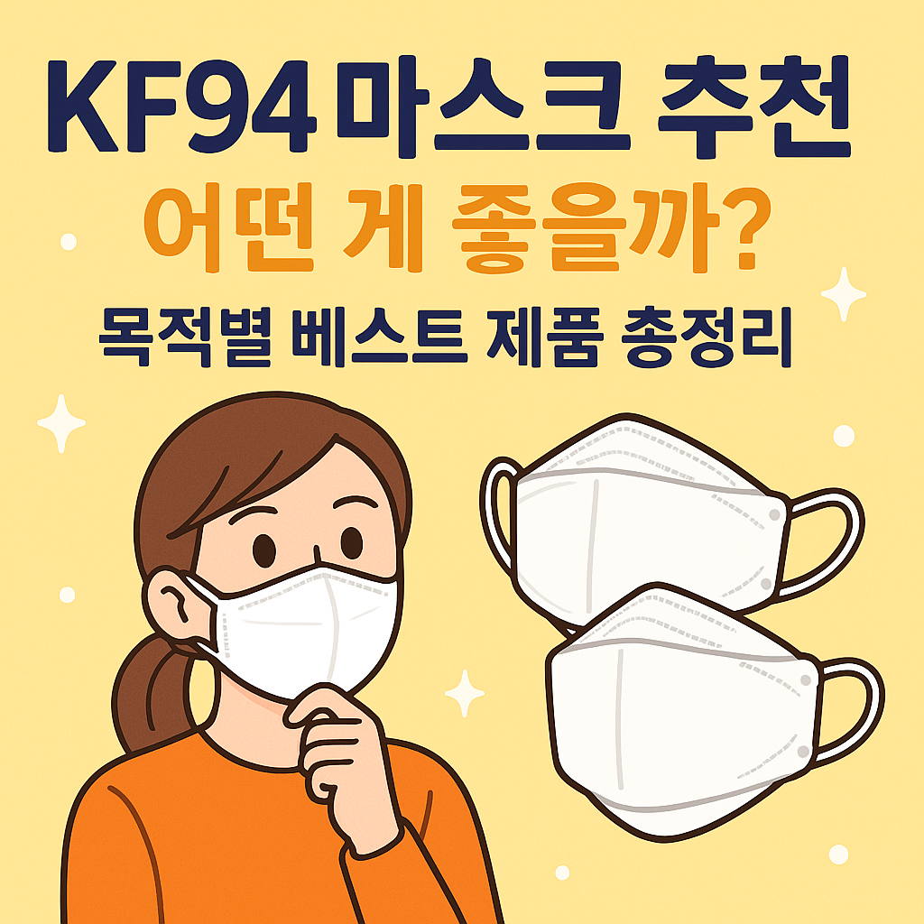 KF94 마스크 추천, 어떤 게 좋을까? 목적별 베스트 제품 총정리