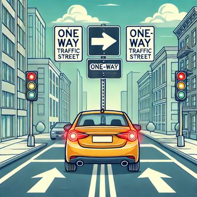 일방통행 역주행 사고 대처법: 과실비율과 벌점 안내