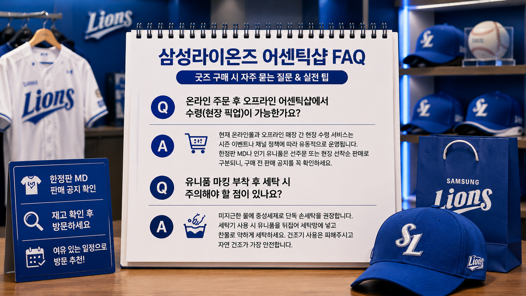 삼성라이온즈 어센틱샵 굿즈 구매 시 자주 묻는 질문(FAQ)과 실전 팁