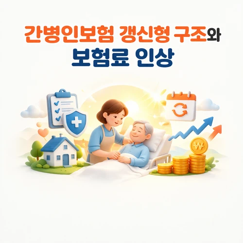 간병인보험 갱신형 구조와 보험료 인상 썸네일