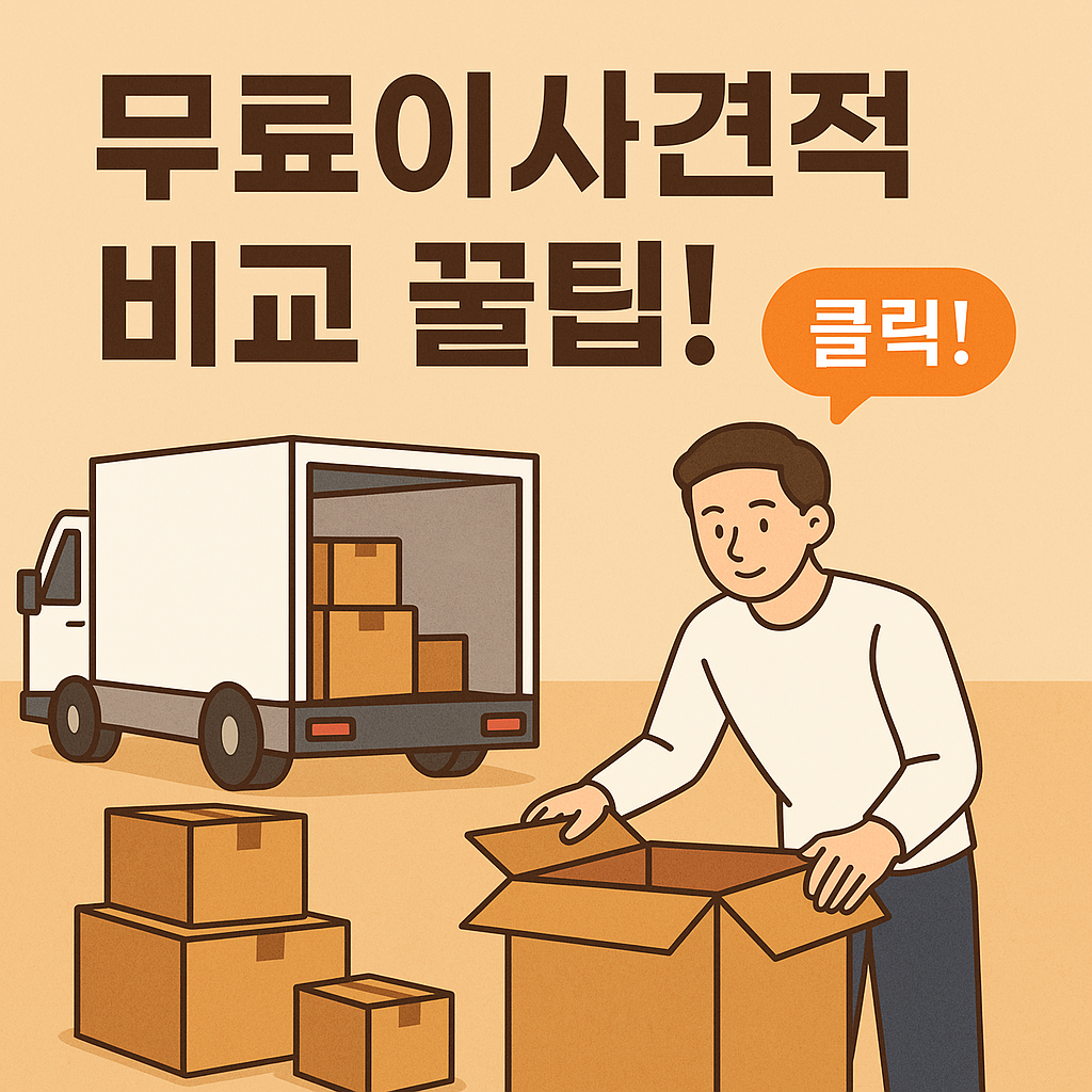 무료이사견적, 비교 안 하면 손해! 실시간 견적 받고 이사비 절약하는 꿀팁