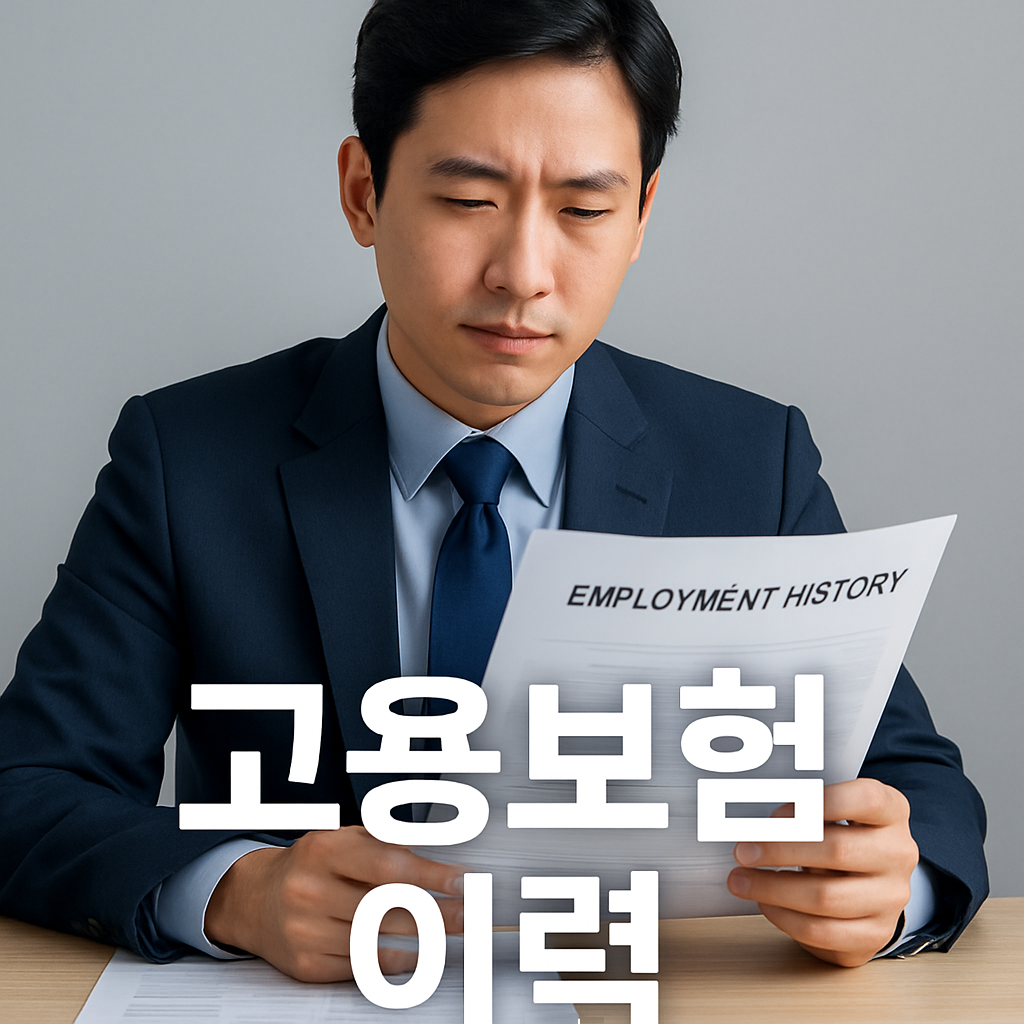 고용보험 가입 이력으로 실업급여 및 경력증명 해결하기