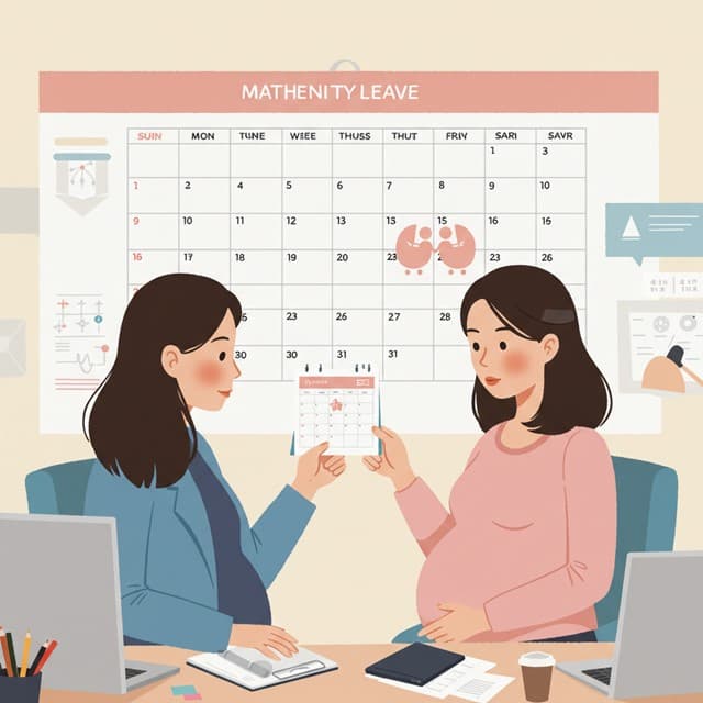 출산휴가&middot;육아휴직 일정 계획 인포그래픽