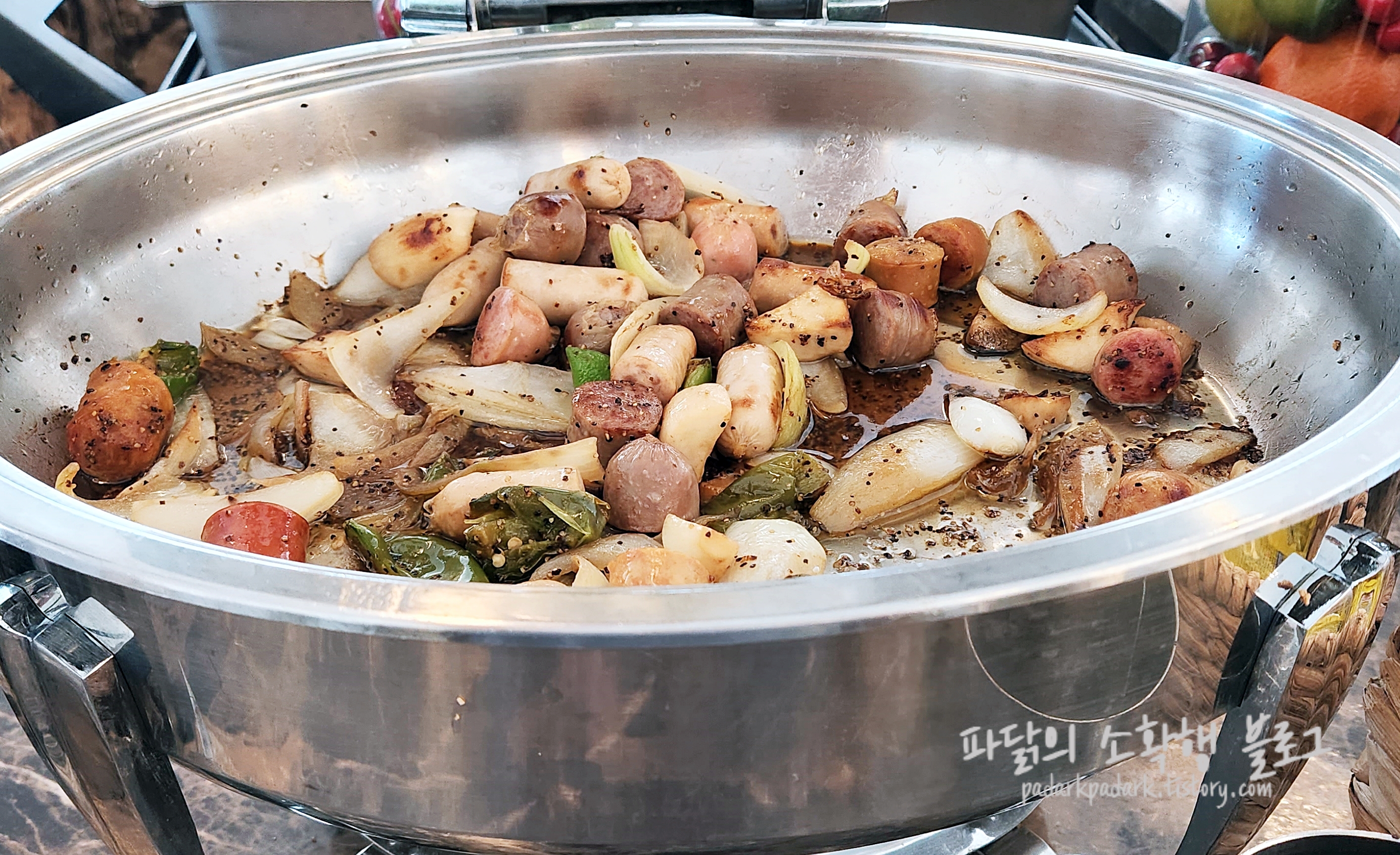 스카이베이호텔 경포 조식 뷔페 _ 소세지