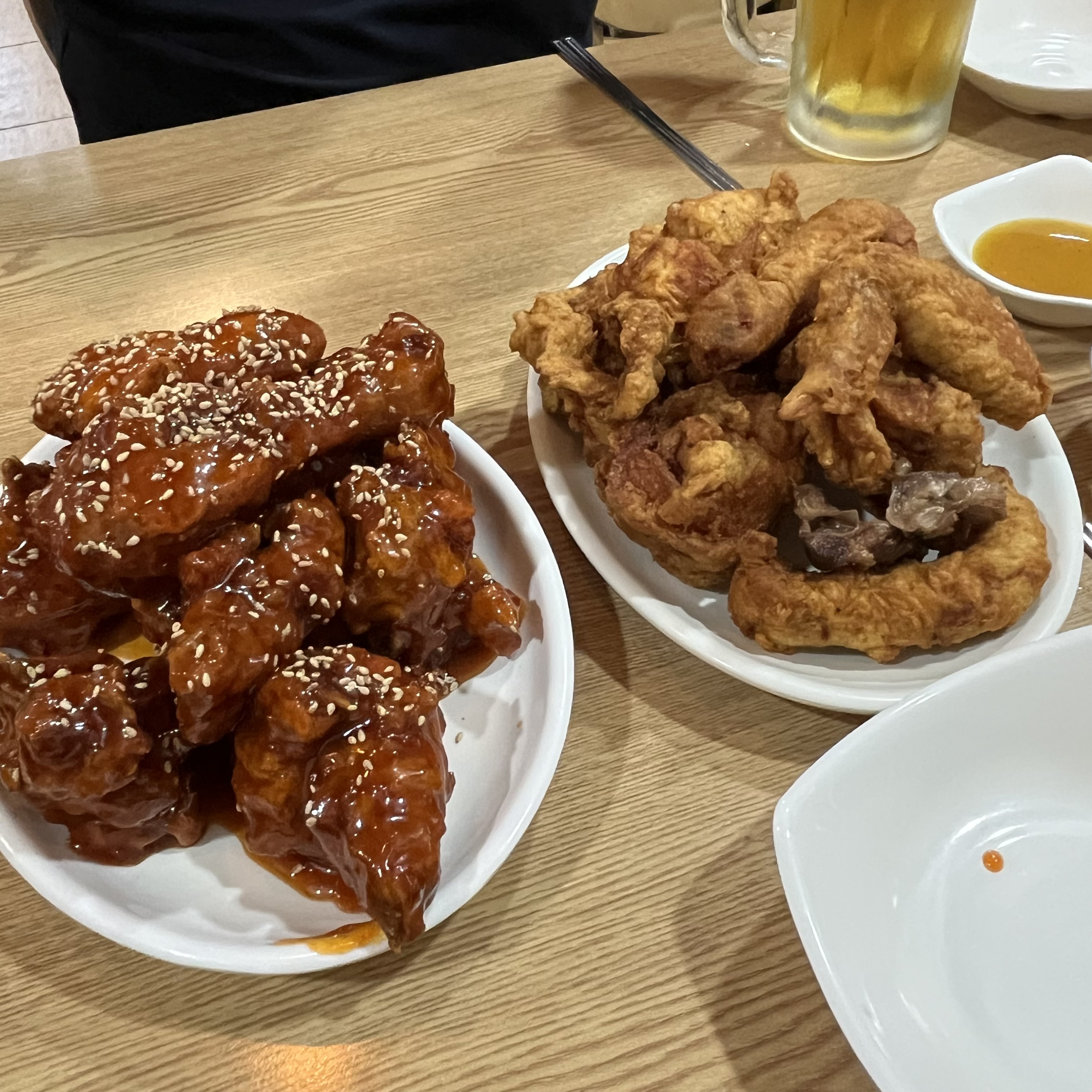 유성통닭 반반치킨 메뉴 사진