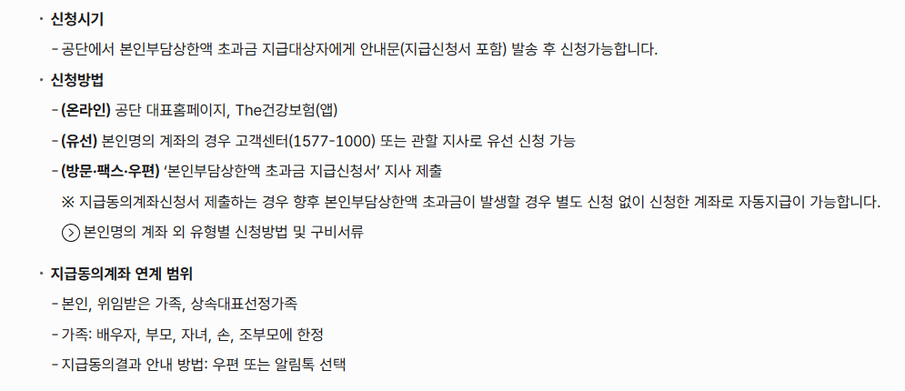 본인부담상한제 환급 대상자와 신청방법 완벽 정리