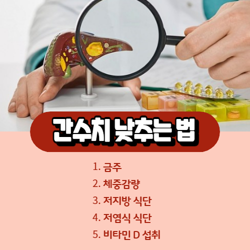 간수치 낮추는 법