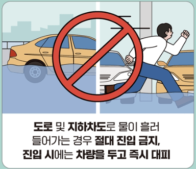 장마철 호우대비 행동요령