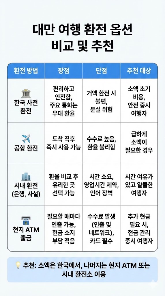 💵 2026년 최신 업데이트 대만 여행 환전 지폐 완전 정복 가이드