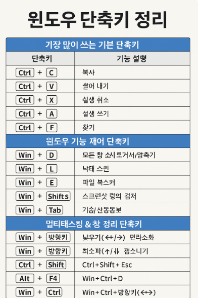 윈도우 단축키 정리