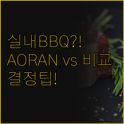 실내 바베큐의 답 AORAN vs 홈..