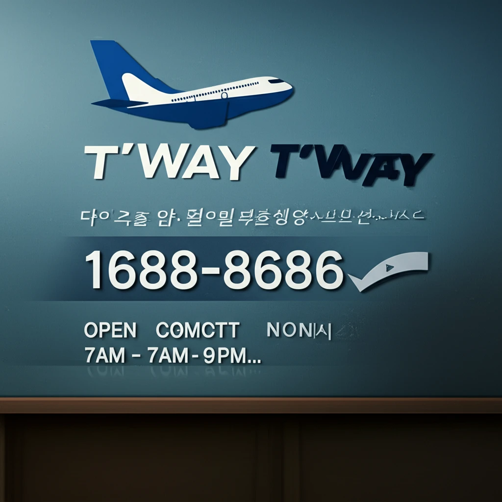 티웨이항공 좌석 지정 방법과 예약센터..