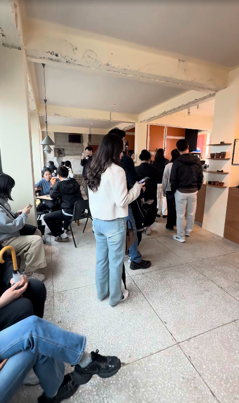 커피템플 경주 웨이팅 손님