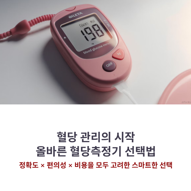혈당체크기 고르는 법, 정확도와 편의성 비교 정리