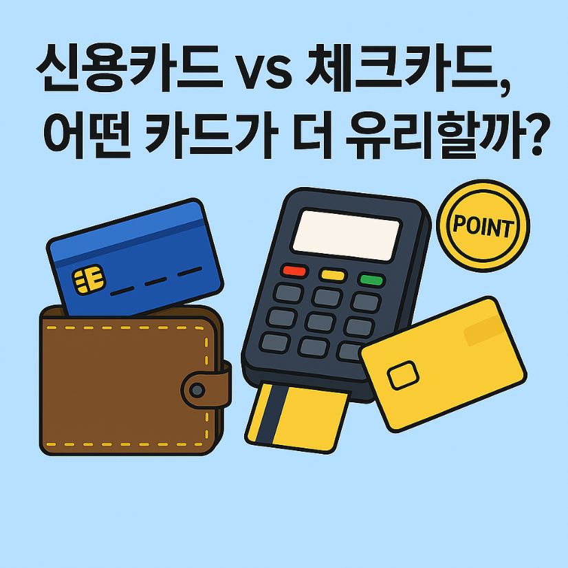 신용카드 vs 체크카드, 당신에게 더 유리한 카드는?