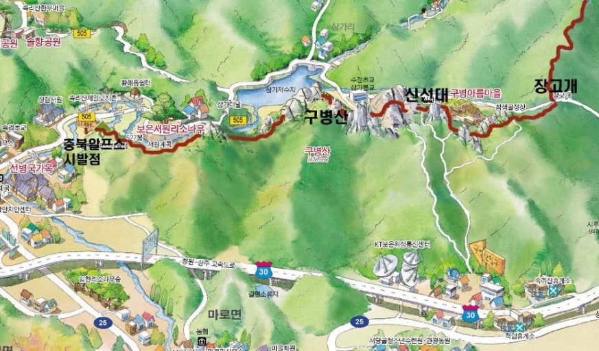 구병산 등산코스