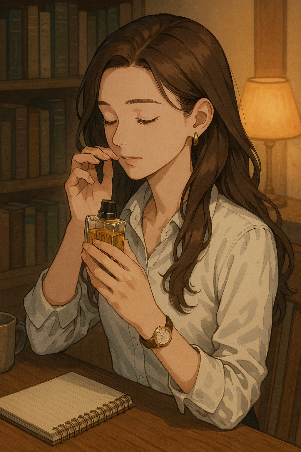 &ldquo;조용히 자신의 체취를 느끼는 여성 &ndash; 향으로 나를 해석하는 시작&rdquo;