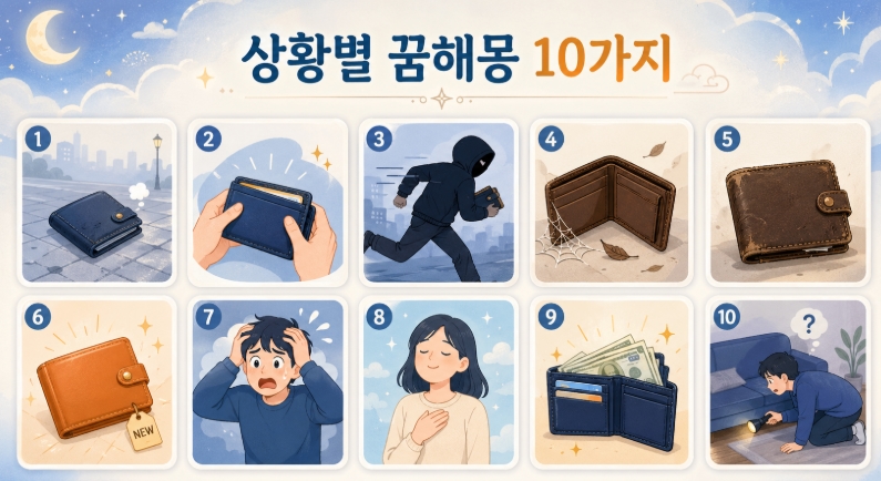 지갑을 잃어버리는 꿈 해몽 상황별 의미 총정리