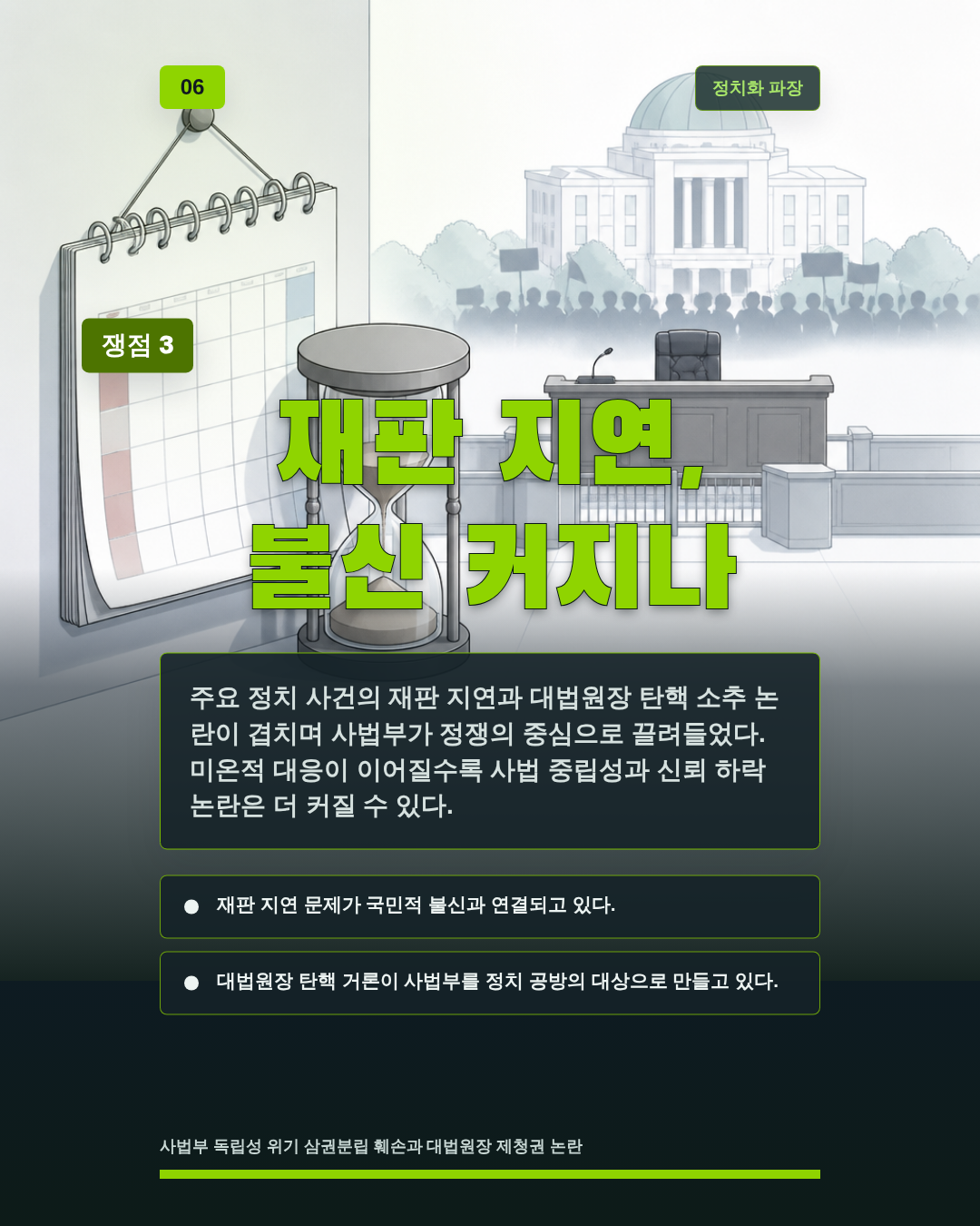 재판 지연, 불신 커지나