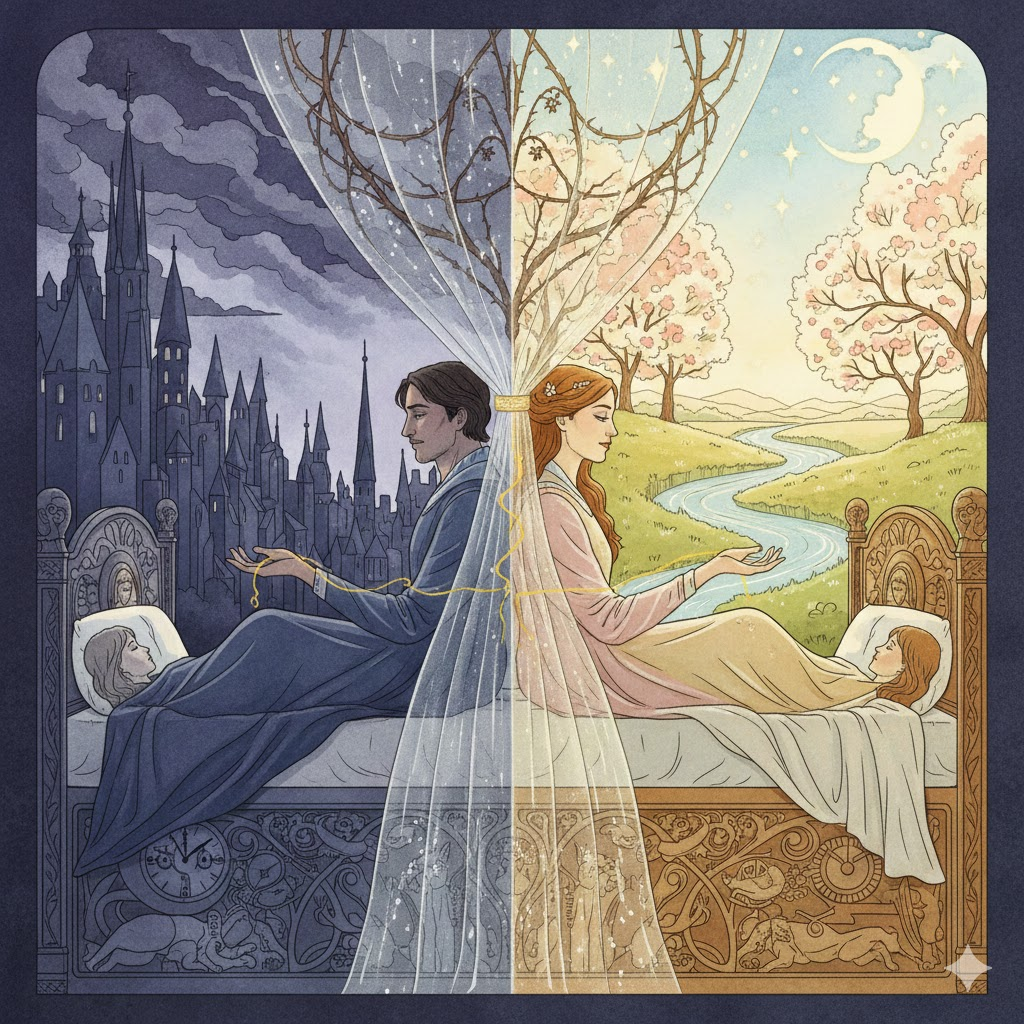 겉으로는 함께 있지만 마음은 전혀 다른 곳을 향해 있는 동상이몽의 상황