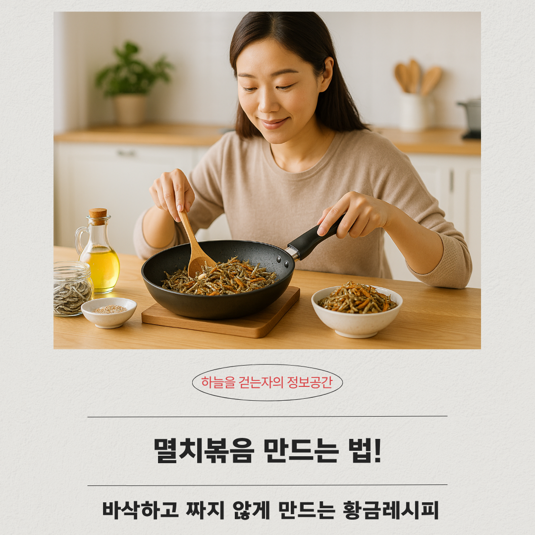 멸치볶음 만드는 법! 바삭하고 짜지 않게 만드는 황금레시피