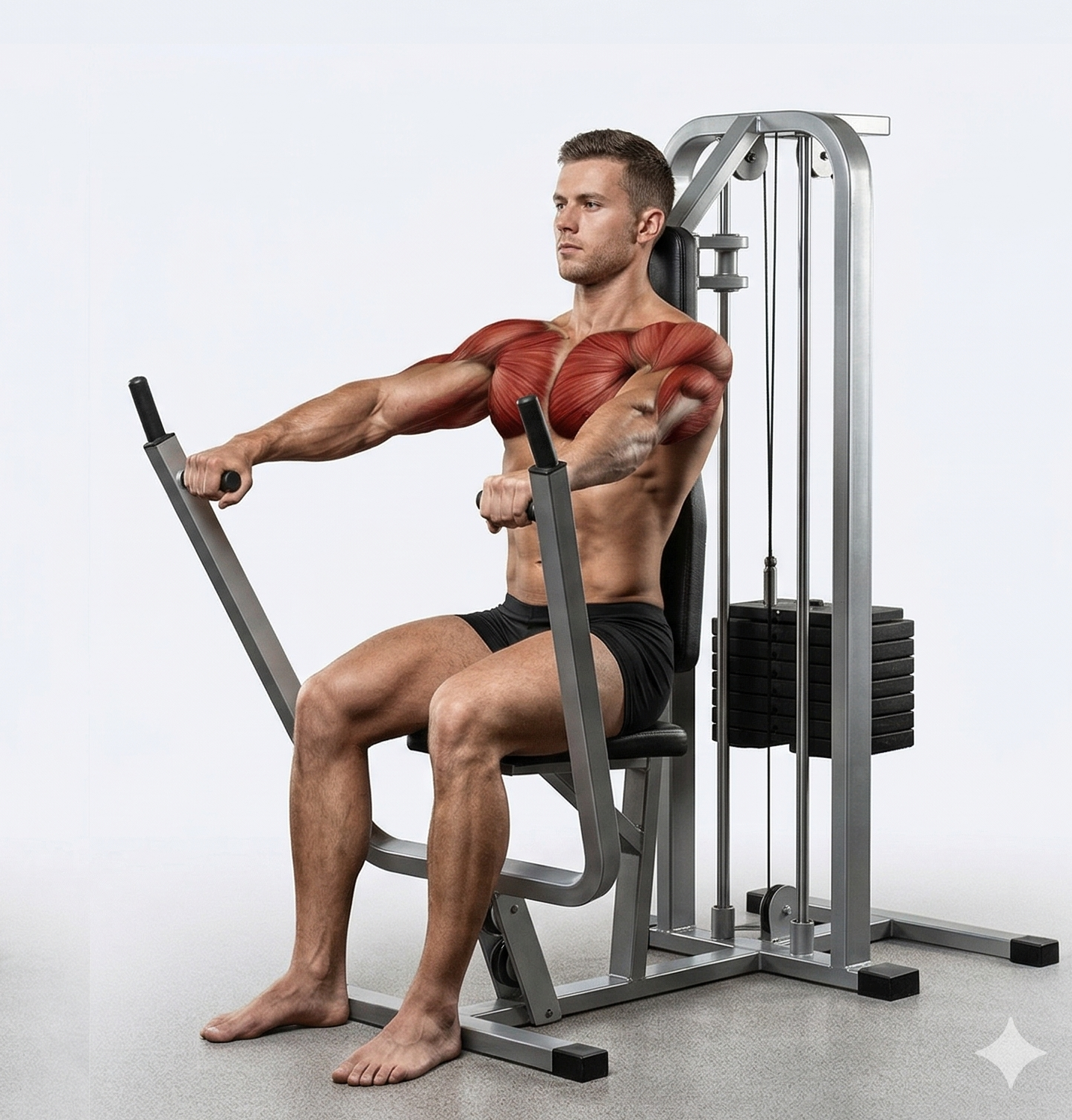 머신 체스트 프레스 정점 유지