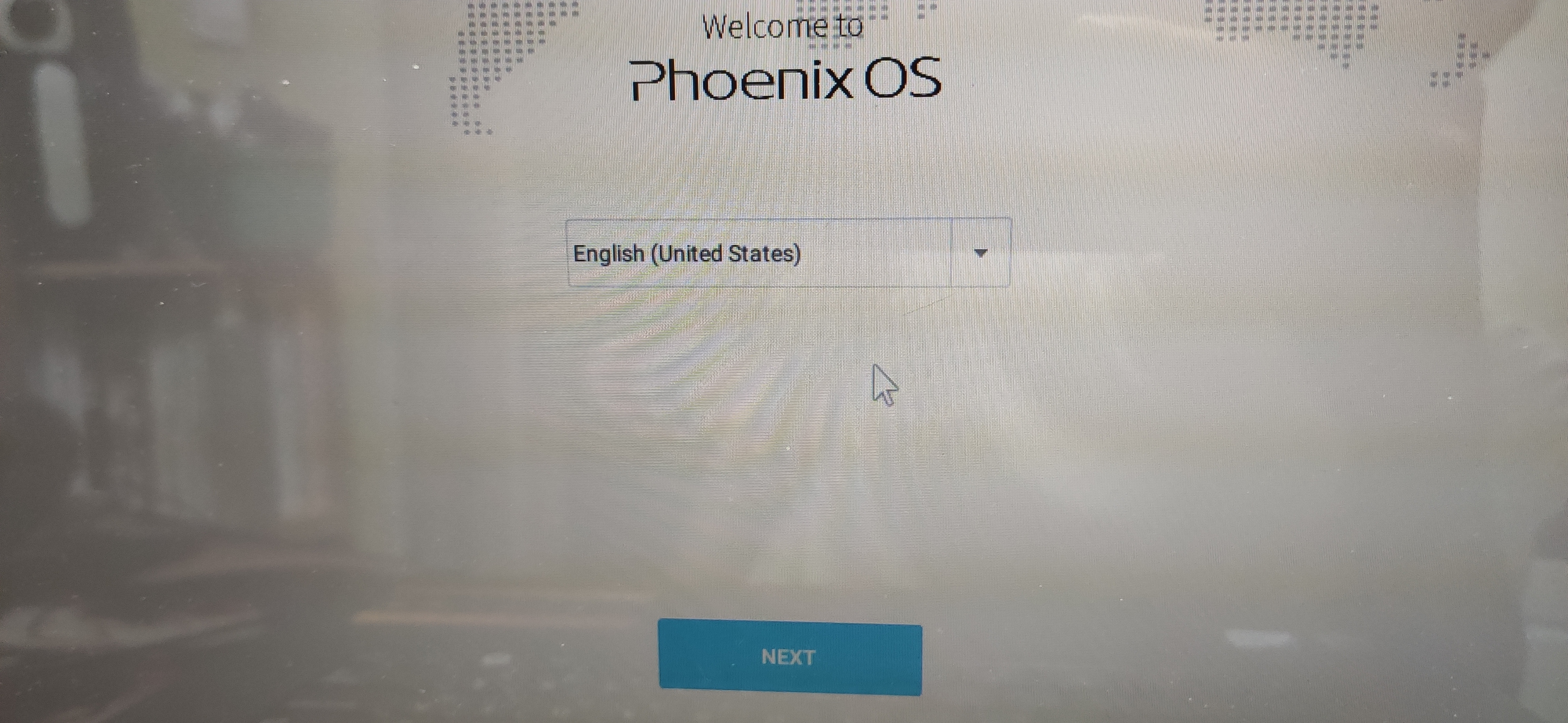 피닉스 os 언어 선택 화면