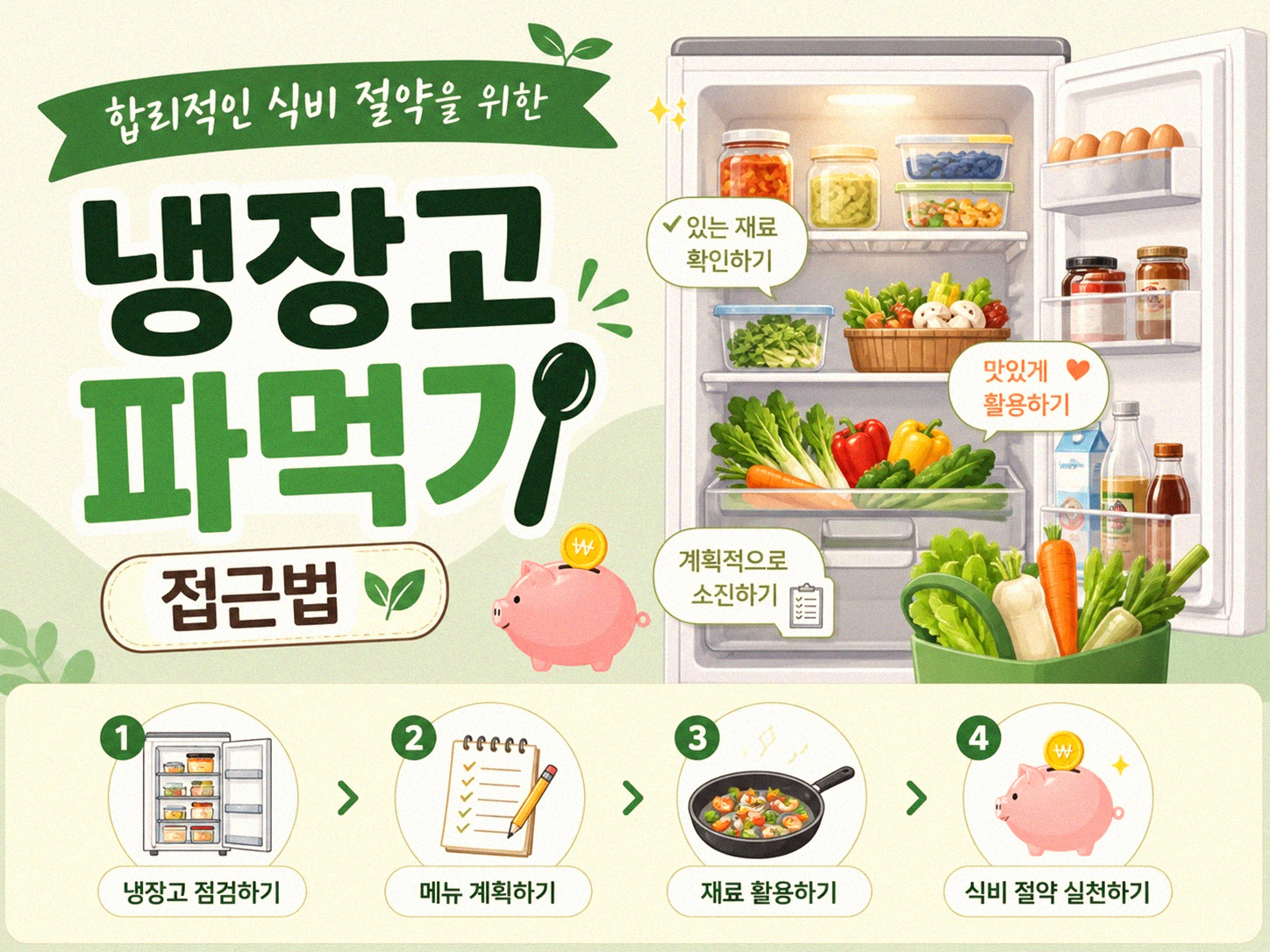냉장고 파먹기 요리가 식비에 미치는 영향 궁금하신가요