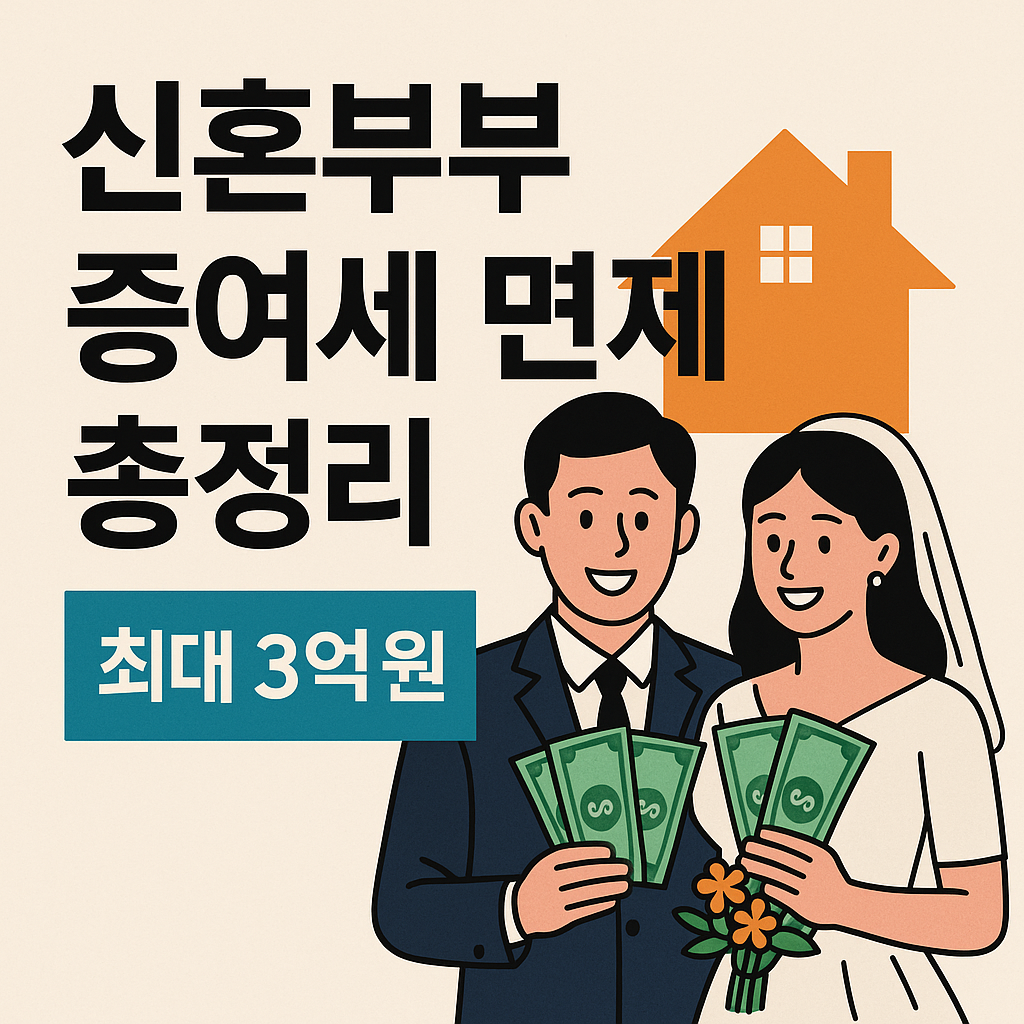 신혼부부 증여세 면제 총정리