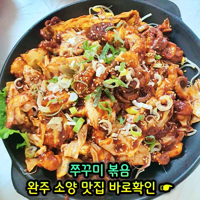 이만기 동네한바퀴 완주 소양 송광사 주꾸미볶음 맛집