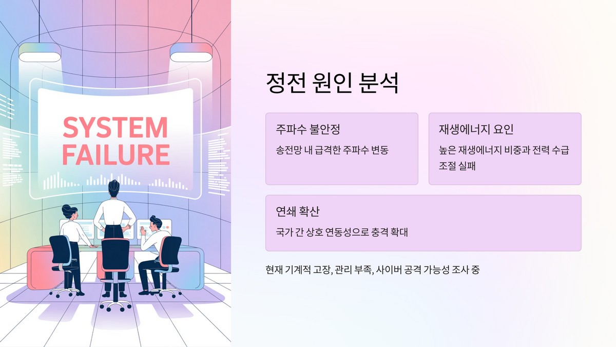 전력망 마비 원인 초기 조사 결과