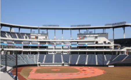 한화생명 볼파크 마운드 모습