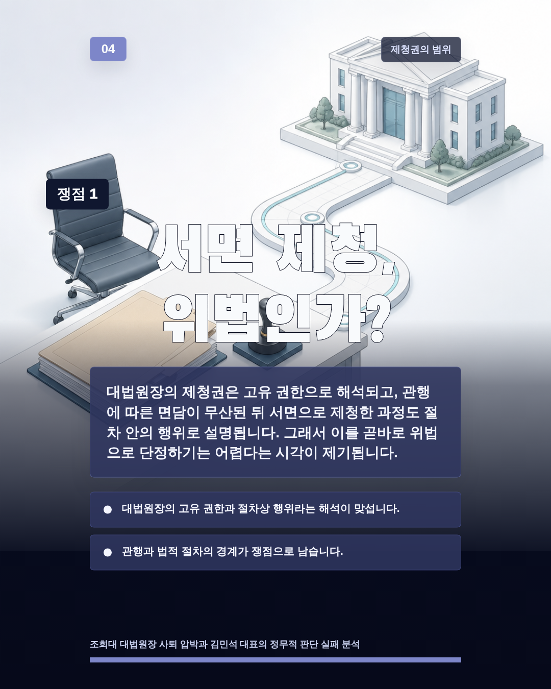 서면 제청, 위법인가?