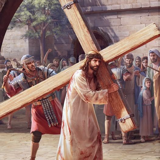 예수님 십자가 지고 가시는 사진