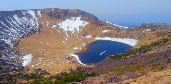 한라산 백록담 정상 전경