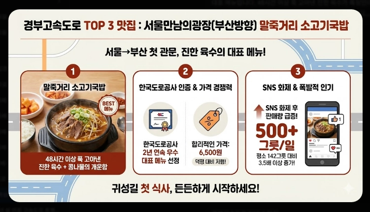 2026 설날 귀성길 휴게소 맛집 BEST 10