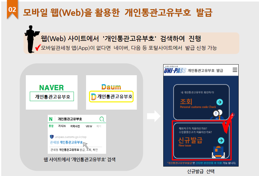 개인통관고유부호 조회 및 발급방법 재발급 안내 바로가기
