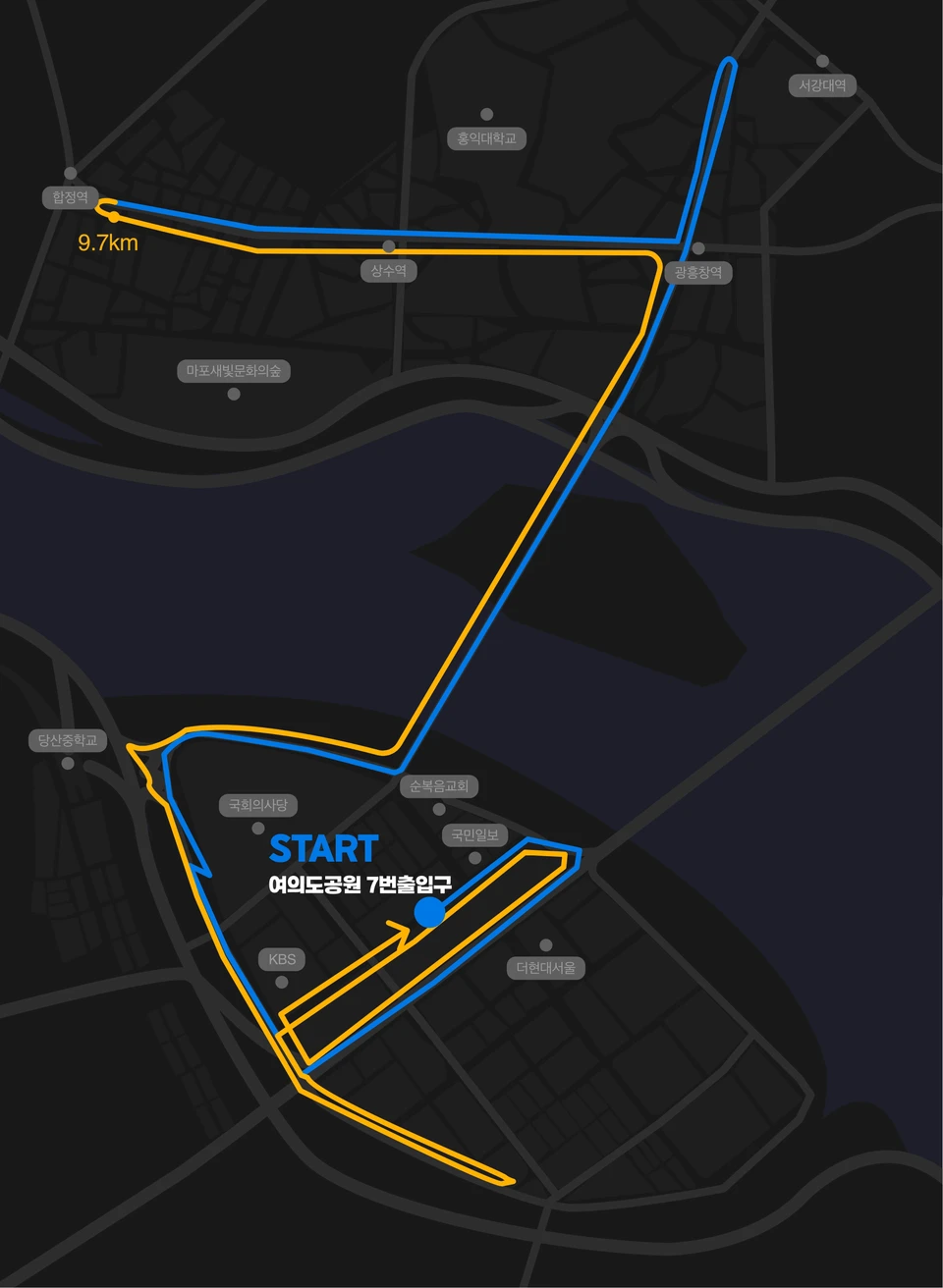 하프코스 (21.1km)