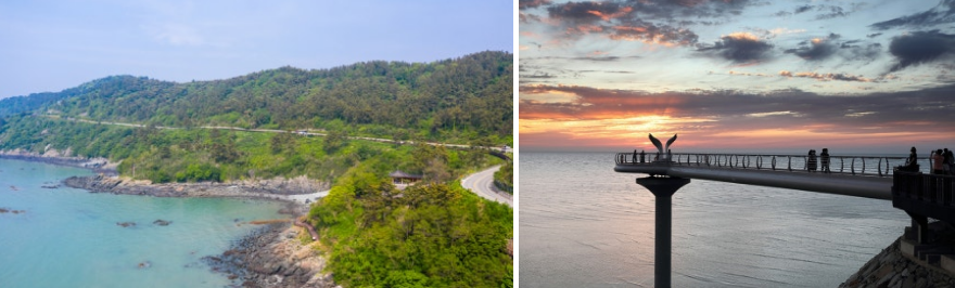 백수해안도로와 낙조 전망대 사진