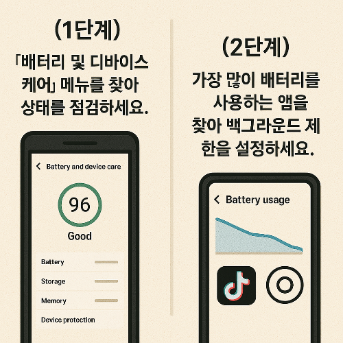 스마트폰 배터리 오래사용하는 방법