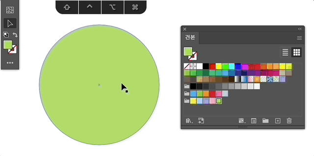 그라디언트 망 만들기