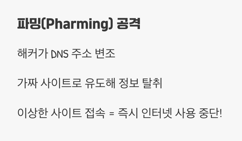 증상 2: 접속하지도 않은 사이트로 강제 이동될 때 (파밍)