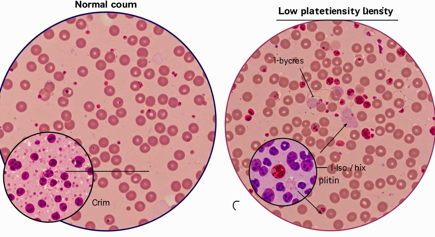 5만 이하라면 일상생활 중에도 자발적 출혈 가능성이 있습니다.