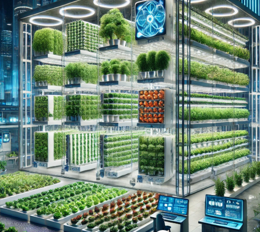 수직 농장이 물 소비량과 토지 사용량을 줄이는 방식