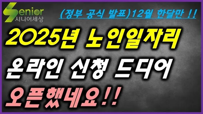 노인일자리 신청 자격 급여 활동유형 근무시간 안내_4