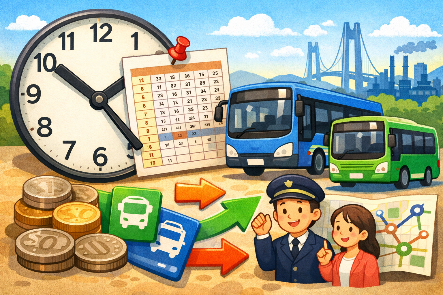 울산 시내버스 시간표 확인부터 요금·환승·운송조합 보는법까지 한번에 정리 관련 사진