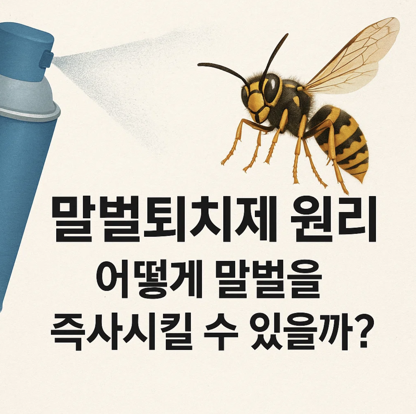 말벌퇴치제 원리, 어떻게 말벌을 즉사시킬 수 있을까?